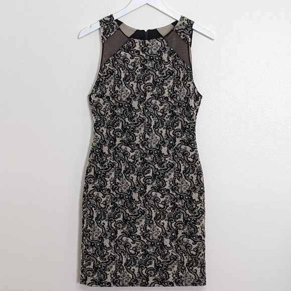 Alice & Olivia Thalia Sleeveless Dress Size 6 Black And White - Picture 2 of 8
